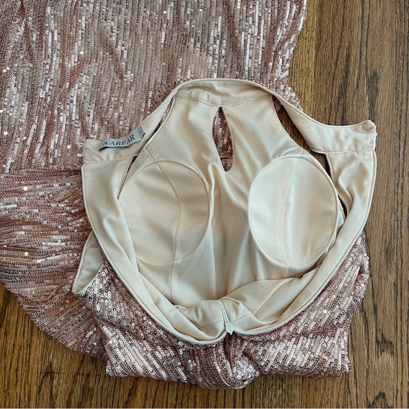 Aarfar Elegant Sequin Halter Dress - Picture 7 of 9